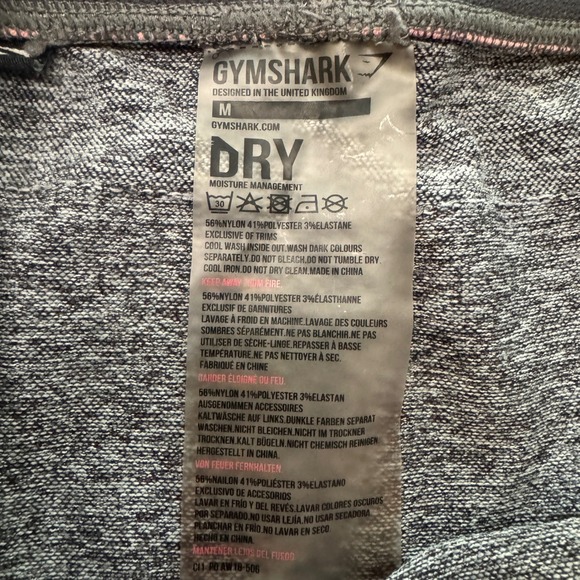 Gymshark Grey Marl‎ Women's Medium Seamless Workout Leggings - Picture 3 of 5